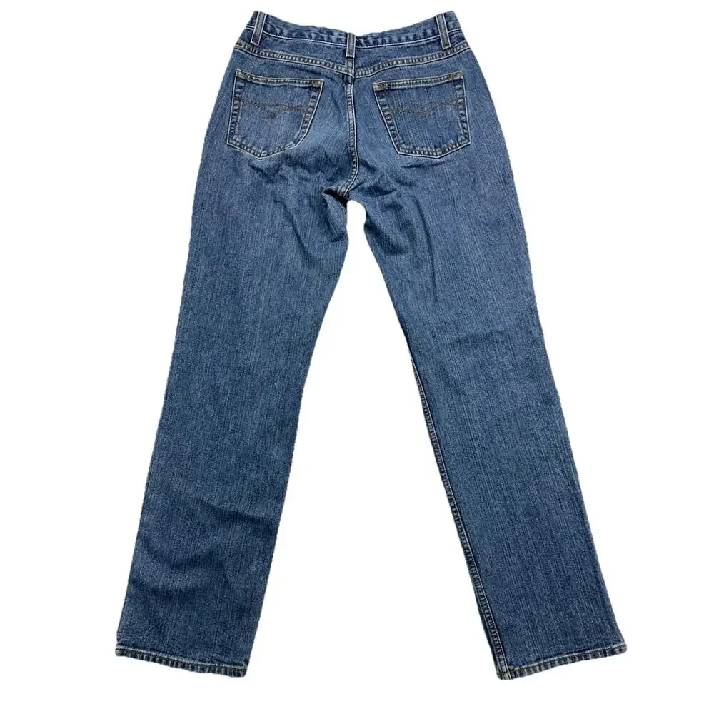 Cruel Girl Denim Jeans Womens 7 Medium Wash Straight Leg Mid Rise Blue Denim - Picture 8 of 9